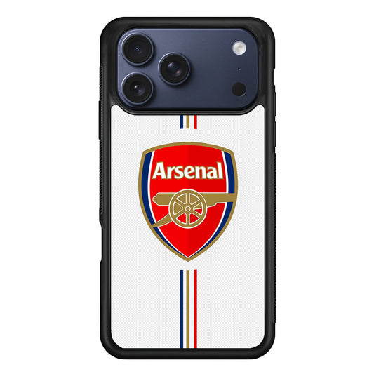 Arsenal Emblem Stripe Line iPhone 17 Pro Max Case - Xtracase