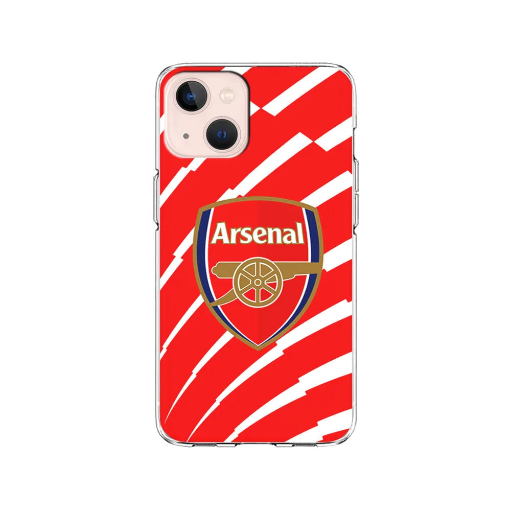 Arsenal FC Gunners Logo iPhone 14 Plus Case-Clear Soft Case-Xtracase