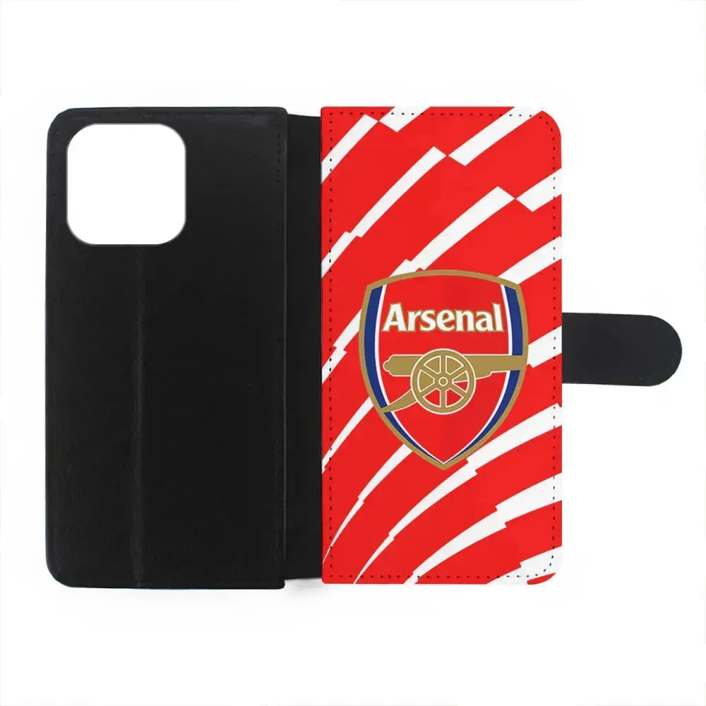 Arsenal FC Gunners Logo iPhone 15 Pro Max Case-Flip Wallet Case-Xtracase