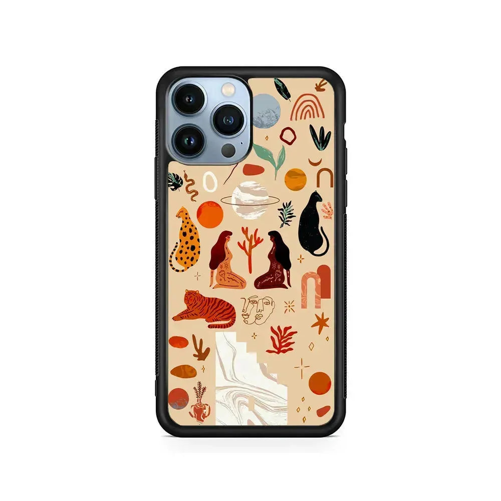 Art of Nature Women iPhone 15 Pro Max Case-Rubber / Black (2D Case)-Xtracase