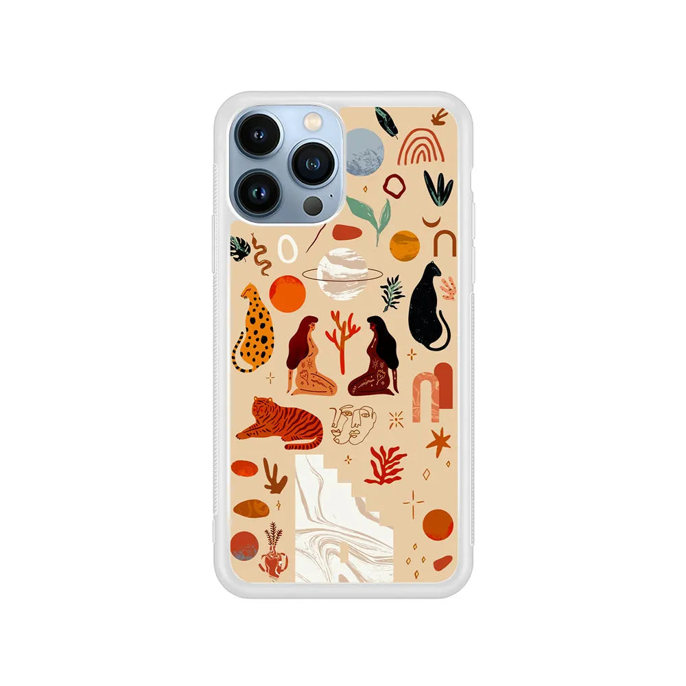 Art of Nature Women iPhone 13 Pro Case-Rubber / White (2D Case)-Xtracase