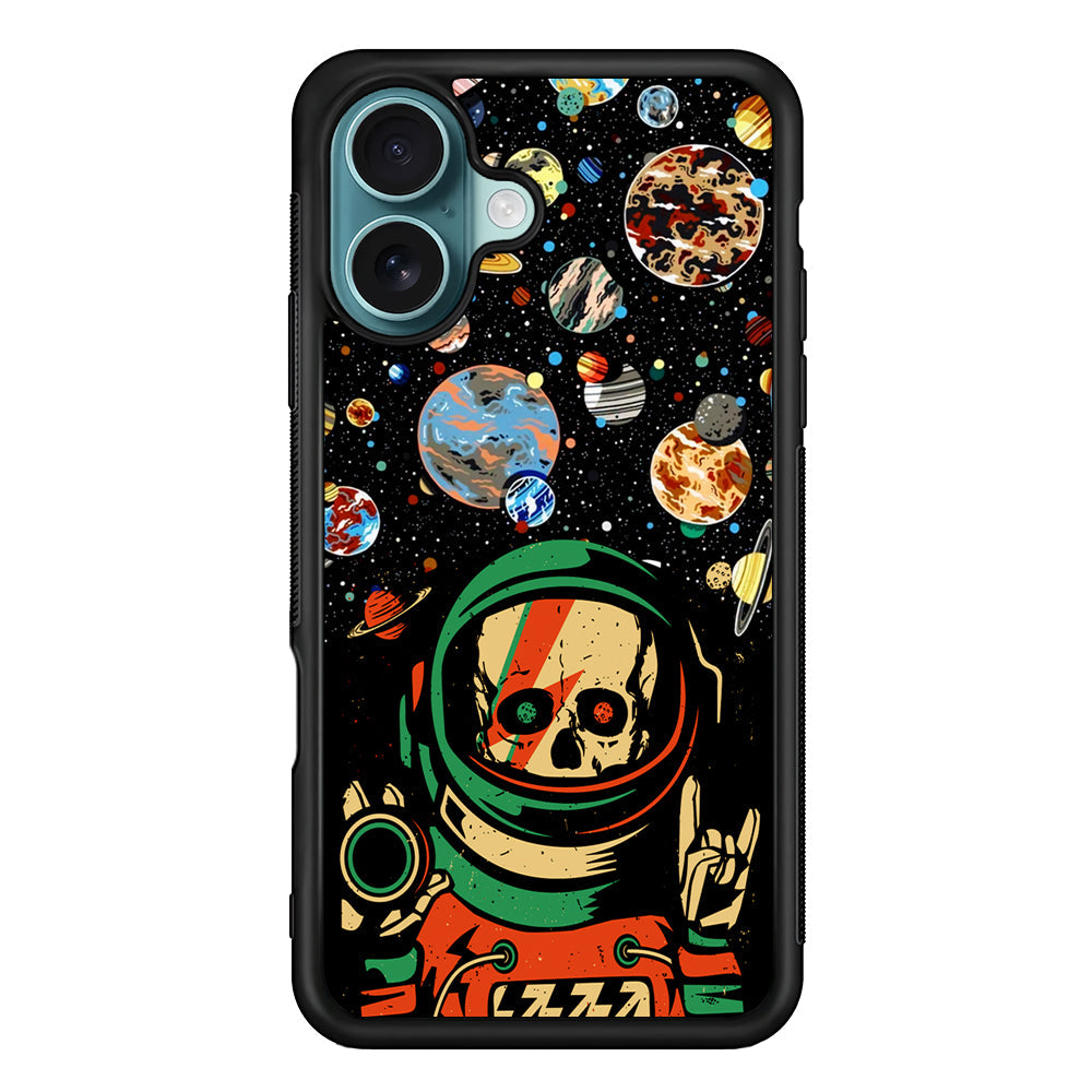Astro Skull on The Space iPhone 16 Plus Case - Xtracase
