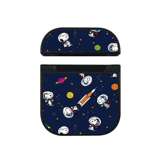 Astronaut Snoopy Pattern Hard Plastic Case Cover For Apple Airpods-Xtracase