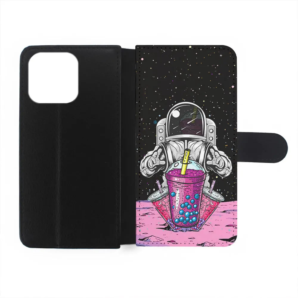 Astronaut and Bubble Ice iPhone 13 Pro Case-Flip Wallet Case-Xtracase