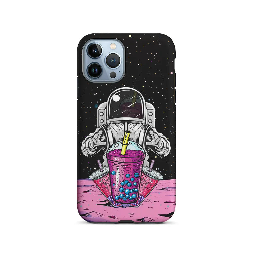 Astronaut and Bubble Ice iPhone 13 Pro Case-2 in 1 Tough Case-Xtracase