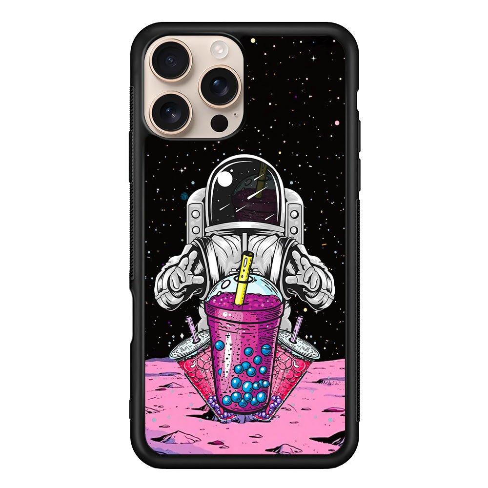 Astronaut and Bubble Ice iPhone 16 Pro Max Case - iPhone 16 Pro Max