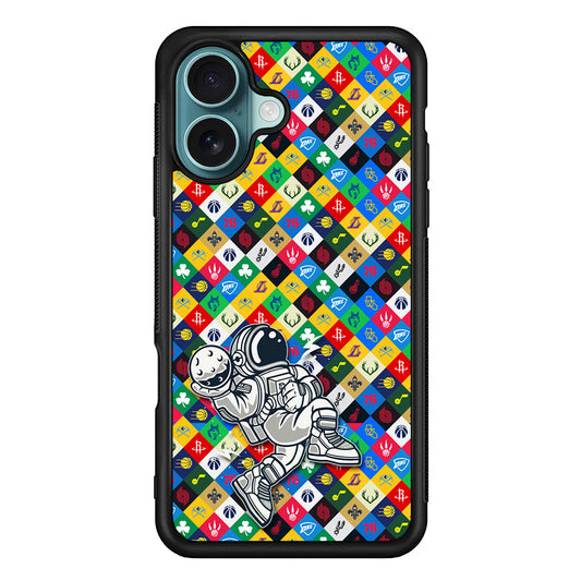 Astronauts Basketball Team Logo iPhone 16 Plus Case - Xtracase