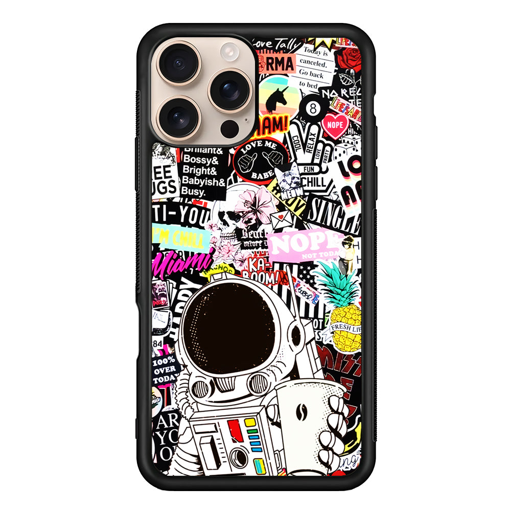 Astronauts Coffee Cheers iPhone 16 Pro Case - iPhone 16 Pro