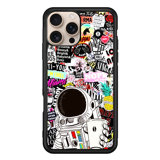 Astronauts Coffee Cheers iPhone 16 Pro Case - iPhone 16 Pro