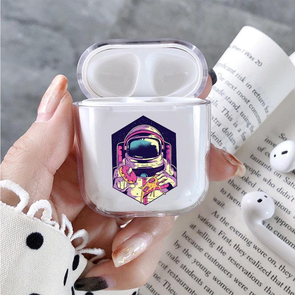 Astronauts Food Reviewer Protective Clear Case Cover For Apple Airpods-Xtracase