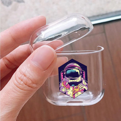 Astronauts Food Reviewer Protective Clear Case Cover For Apple Airpods-Xtracase