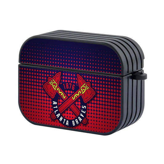 Atlanta Braves MLB The Metallic Shadows Hard Plastic Case Cover For Apple Airpods Pro-Xtracase
