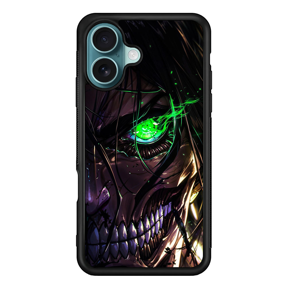 Attack on Titan Eren Face iPhone 16 Plus Case - Xtracase