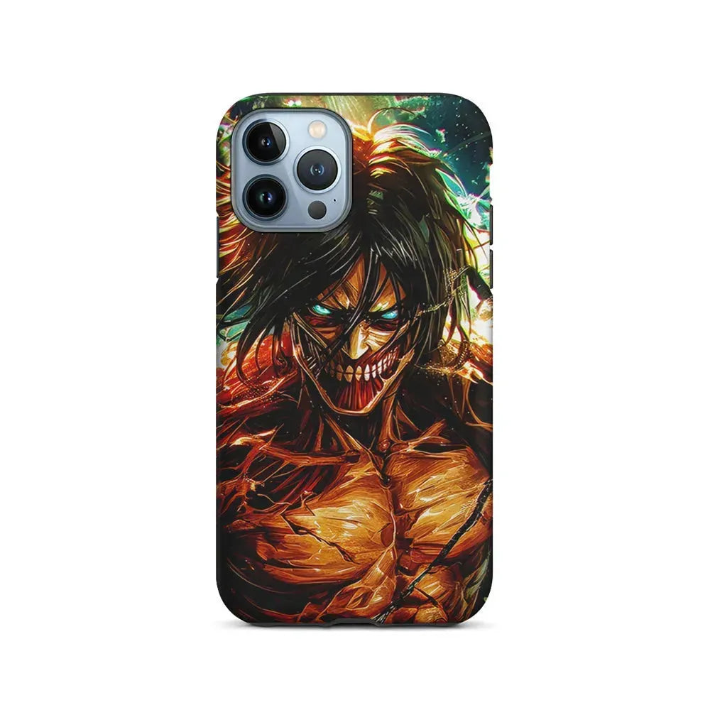 Attack on Titan Eren's Form iPhone 15 Pro Max Case-2 in 1 Tough Case-Xtracase