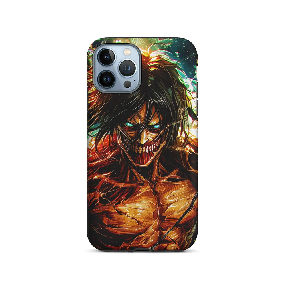 Attack on Titan Eren's Form iPhone 13 Pro Case-2 in 1 Tough Case-Xtracase