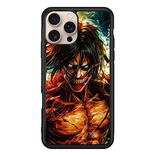 Attack on Titan Eren's Form iPhone 16 Pro Max Case - iPhone 16 Pro Max