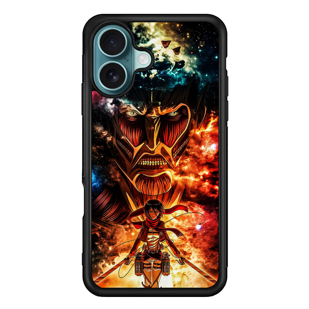 Attack on Titan Mikasa Art iPhone 16 Plus Case - Xtracase