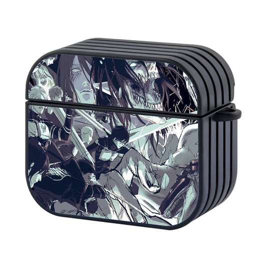 Attack on Titan People in That World Hard Plastic Case Cover For Apple Airpods 3-Xtracase