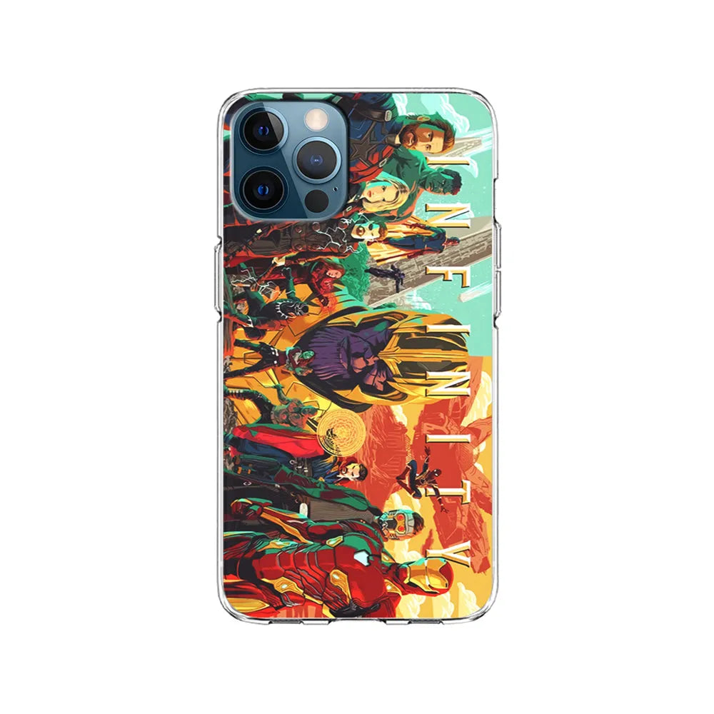 Avenger Infinity All Character iPhone 13 Pro Case-Clear Soft Case-Xtracase