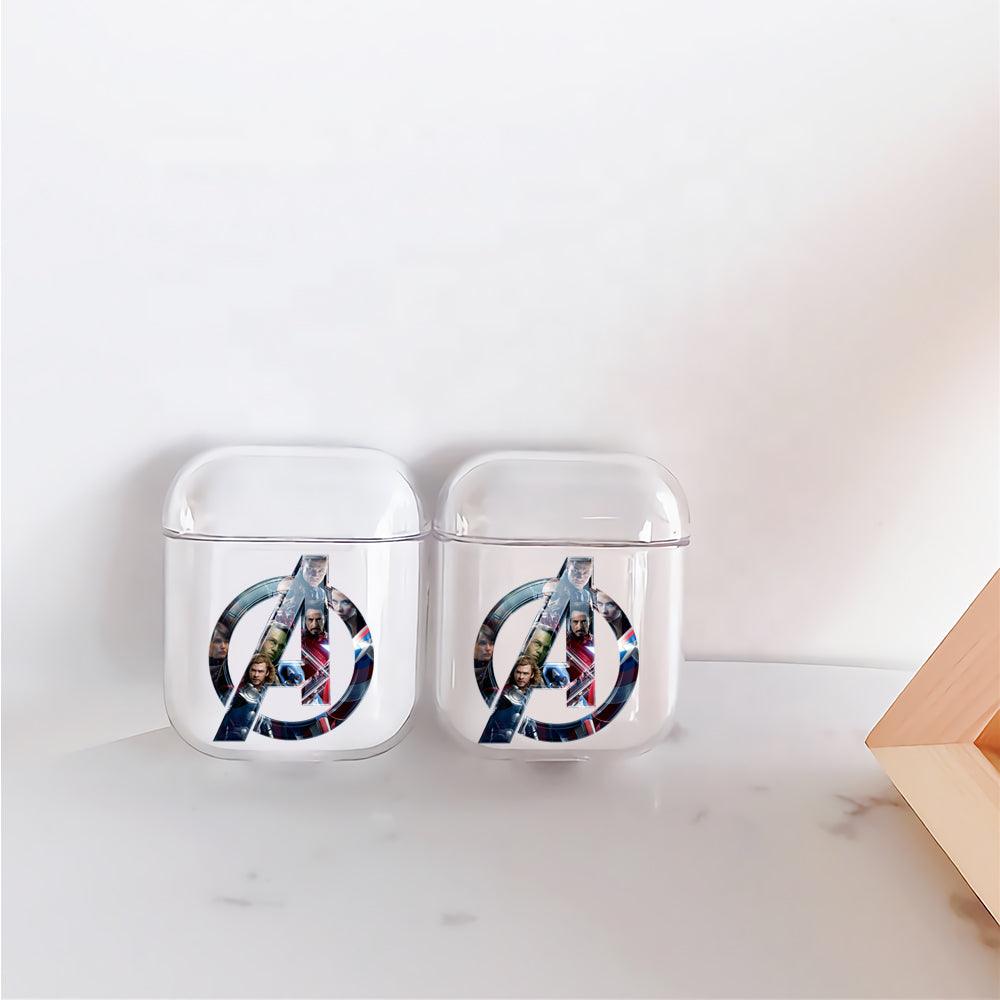 Avengers Logo Character Protective Clear Case Cover For Apple Airpods-Xtracase
