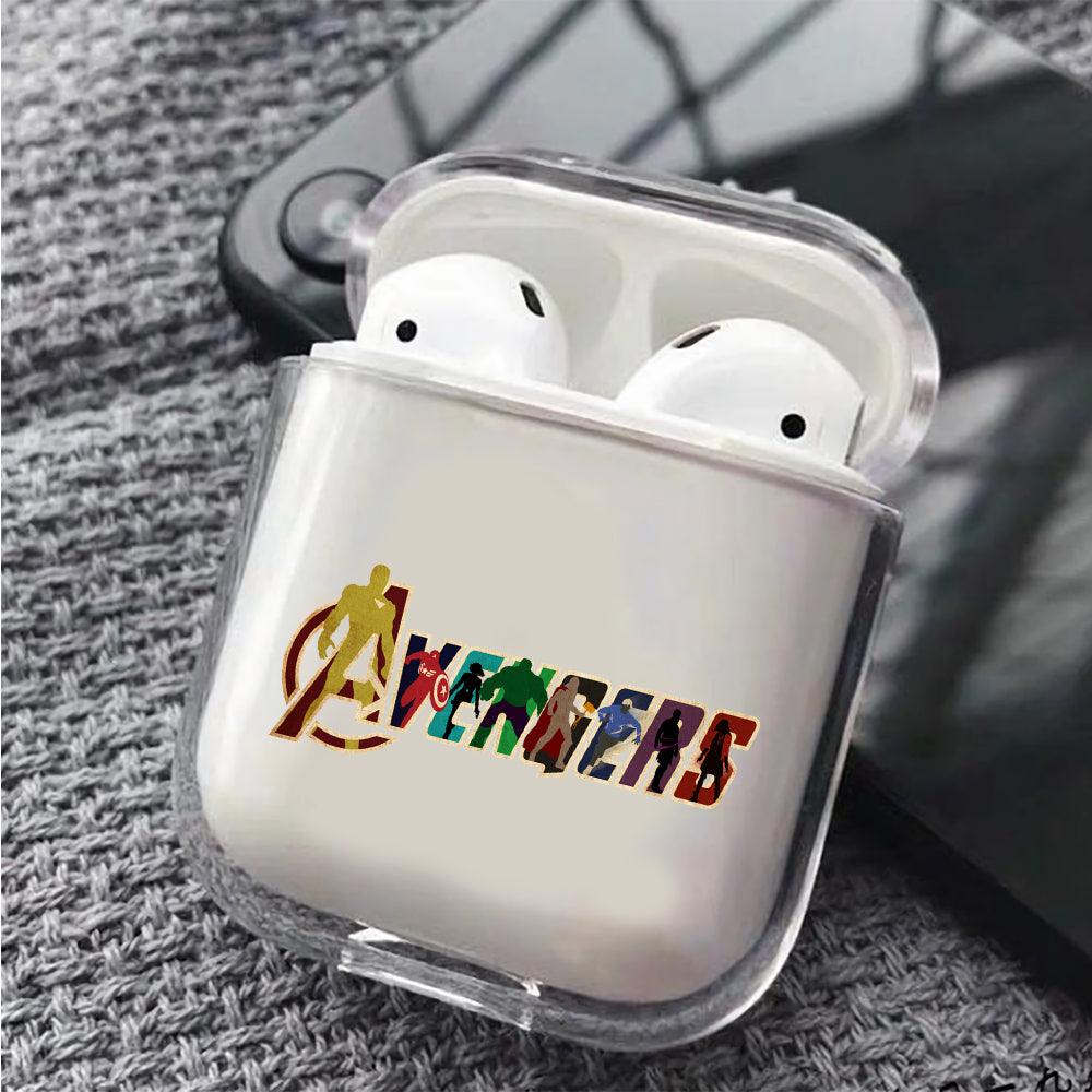 Avengers Team Logo Protective Clear Case Cover For Apple Airpods-Xtracase