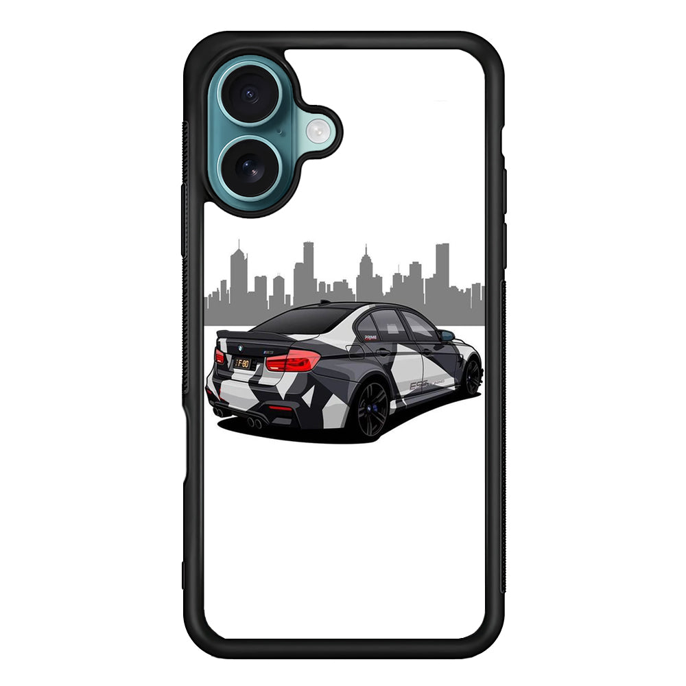 BMW M3 F80 Car White iPhone 16 Plus Case - Xtracase