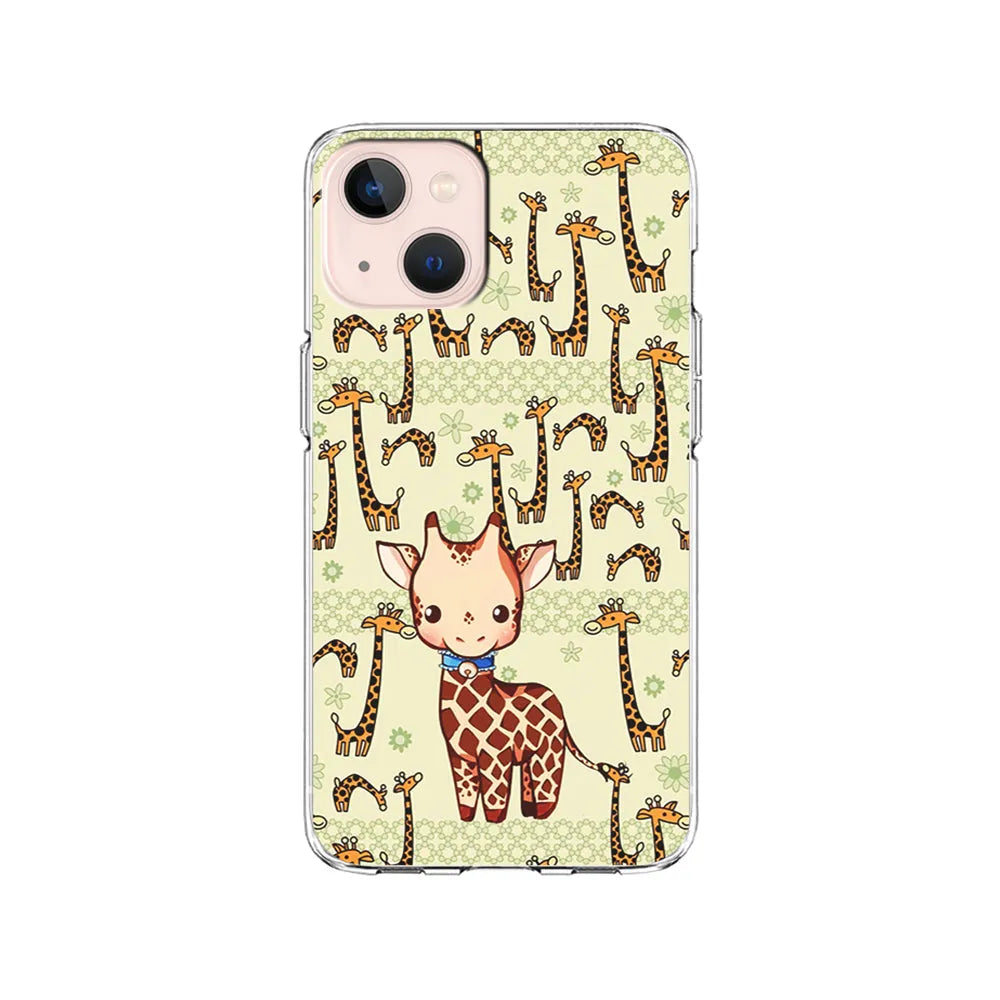 Baby Giraffe Adventure Ground iPhone 14 Plus Case-Clear Soft Case-Xtracase
