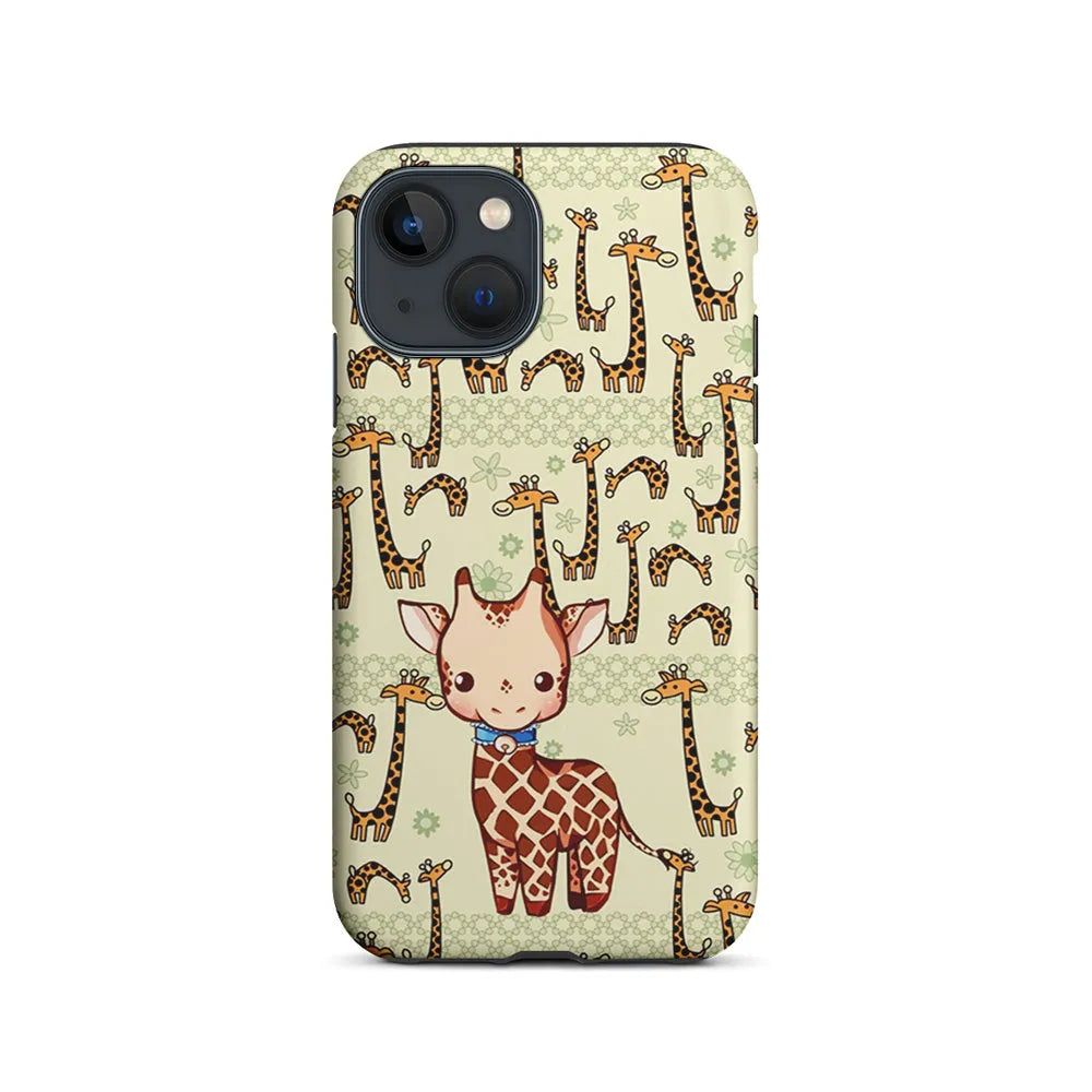 Baby Giraffe Adventure Ground iPhone 14 Plus Case-2 in 1 Tough Case-Xtracase