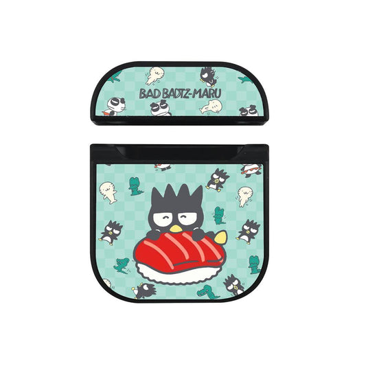 Bad Badtz-Maru Feel Cozy with Sushi Hard Plastic Case Cover For Apple Airpods-Xtracase