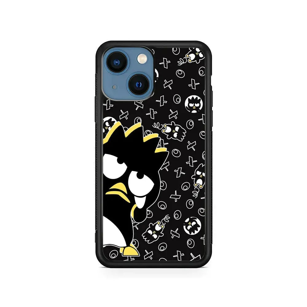 Bad Badtz-Maru Mocking Expression iPhone 13 Mini Case-Rubber / Black (2D Case)-Xtracase