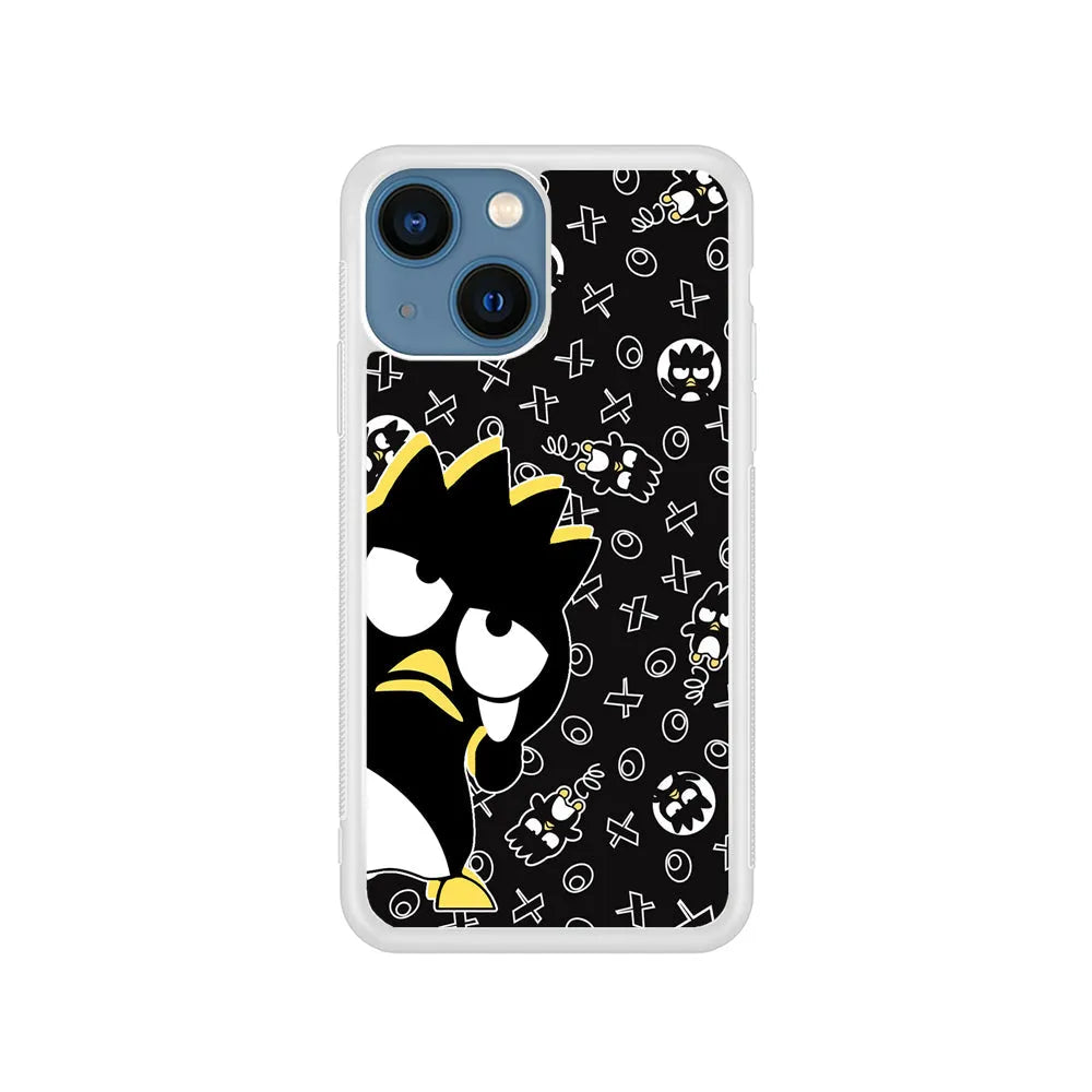 Bad Badtz-Maru Mocking Expression iPhone 14 Plus Case-Rubber / White (2D Case)-Xtracase