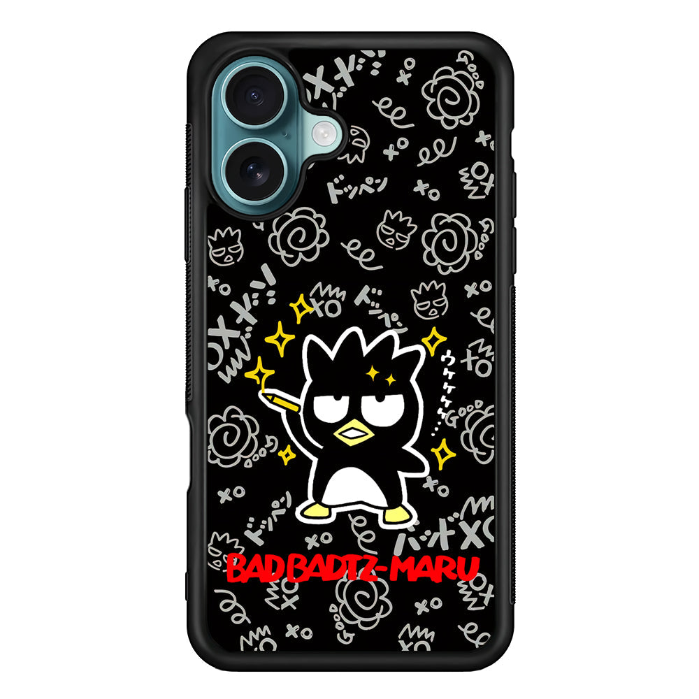 Badtz Maru Sanrio Black iPhone 16 Plus Case - Xtracase