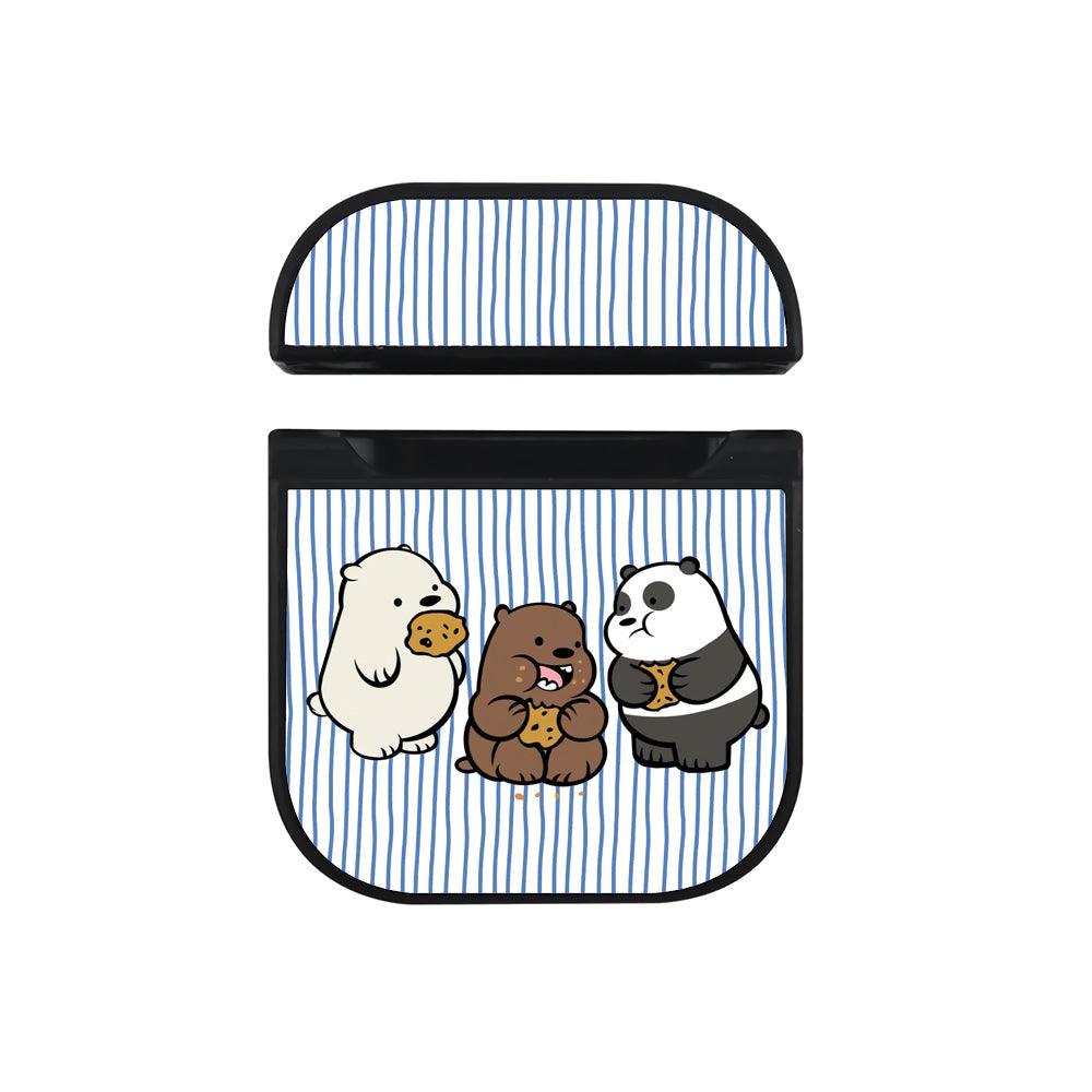 Bare Bears Food Story Hard Plastic Case Cover For Apple Airpods-Xtracase