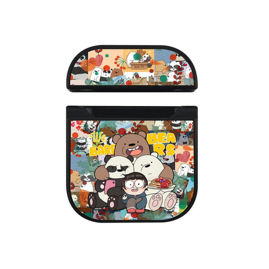 Bare Bears Photo After Party Hard Plastic Case Cover For Apple Airpods-Xtracase