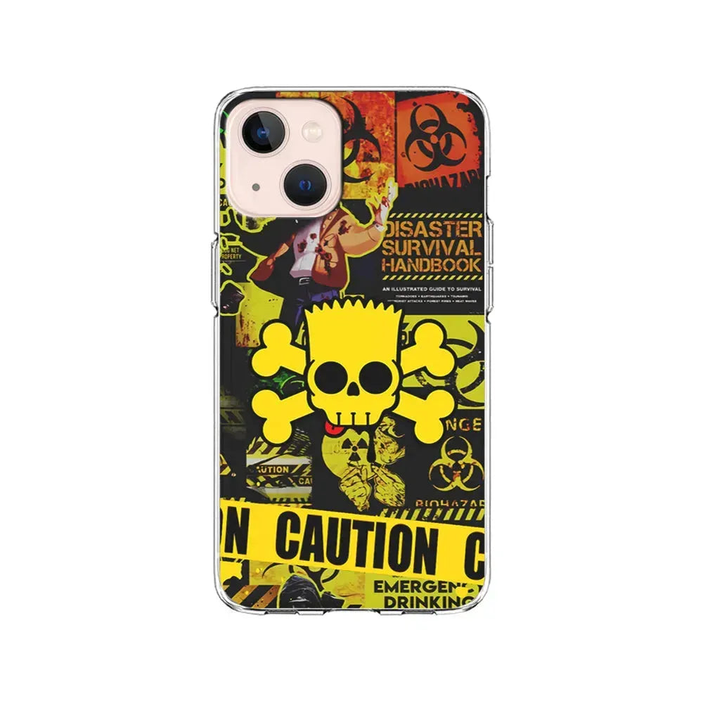 Bart Pirate Emergency Survival iPhone 13 Mini Case-Clear Soft Case-Xtracase