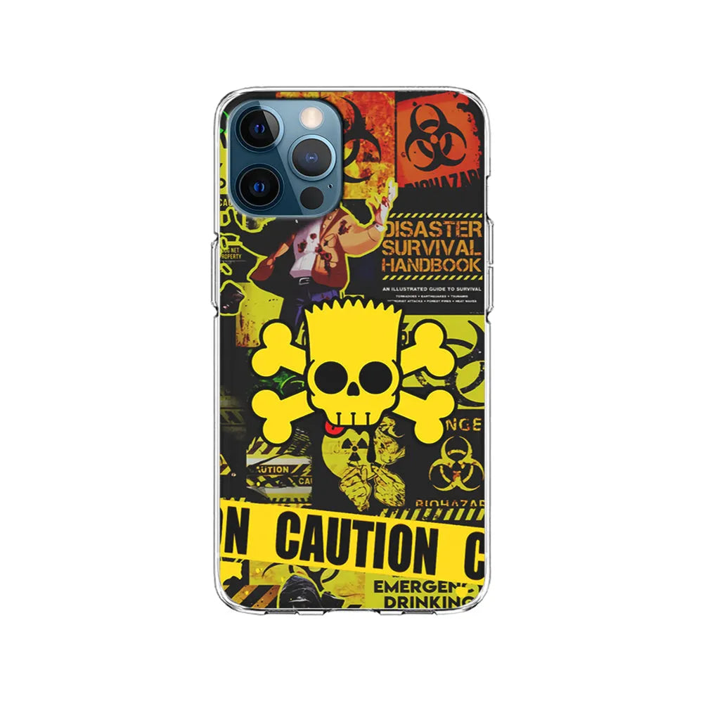 Bart Pirate Emergency Survival iPhone 13 Pro Case-Clear Soft Case-Xtracase