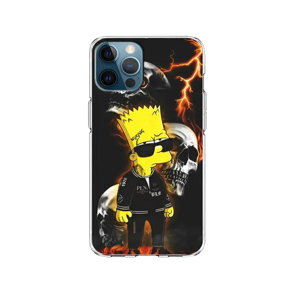 Bart Simpson Bad Boy iPhone 15 Pro Max Case-Clear Soft Case-Xtracase