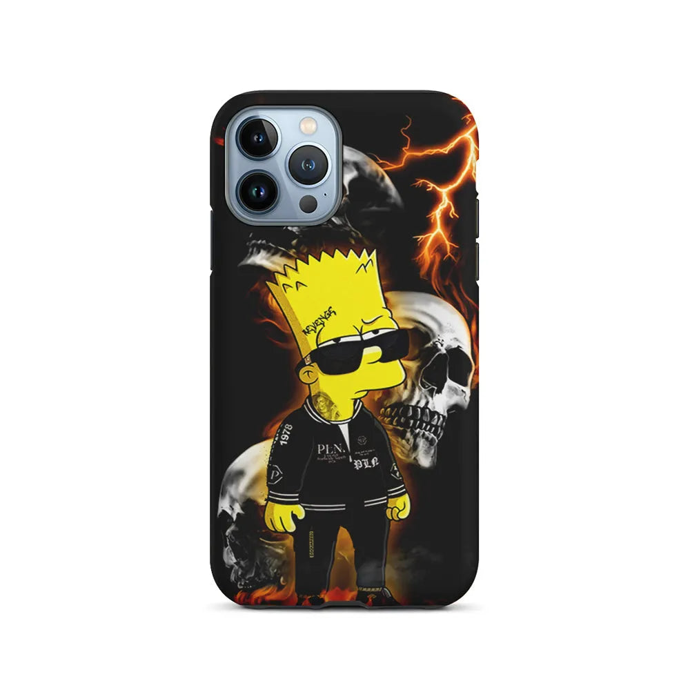 Bart Simpson Bad Boy iPhone 13 Pro Case-2 in 1 Tough Case-Xtracase