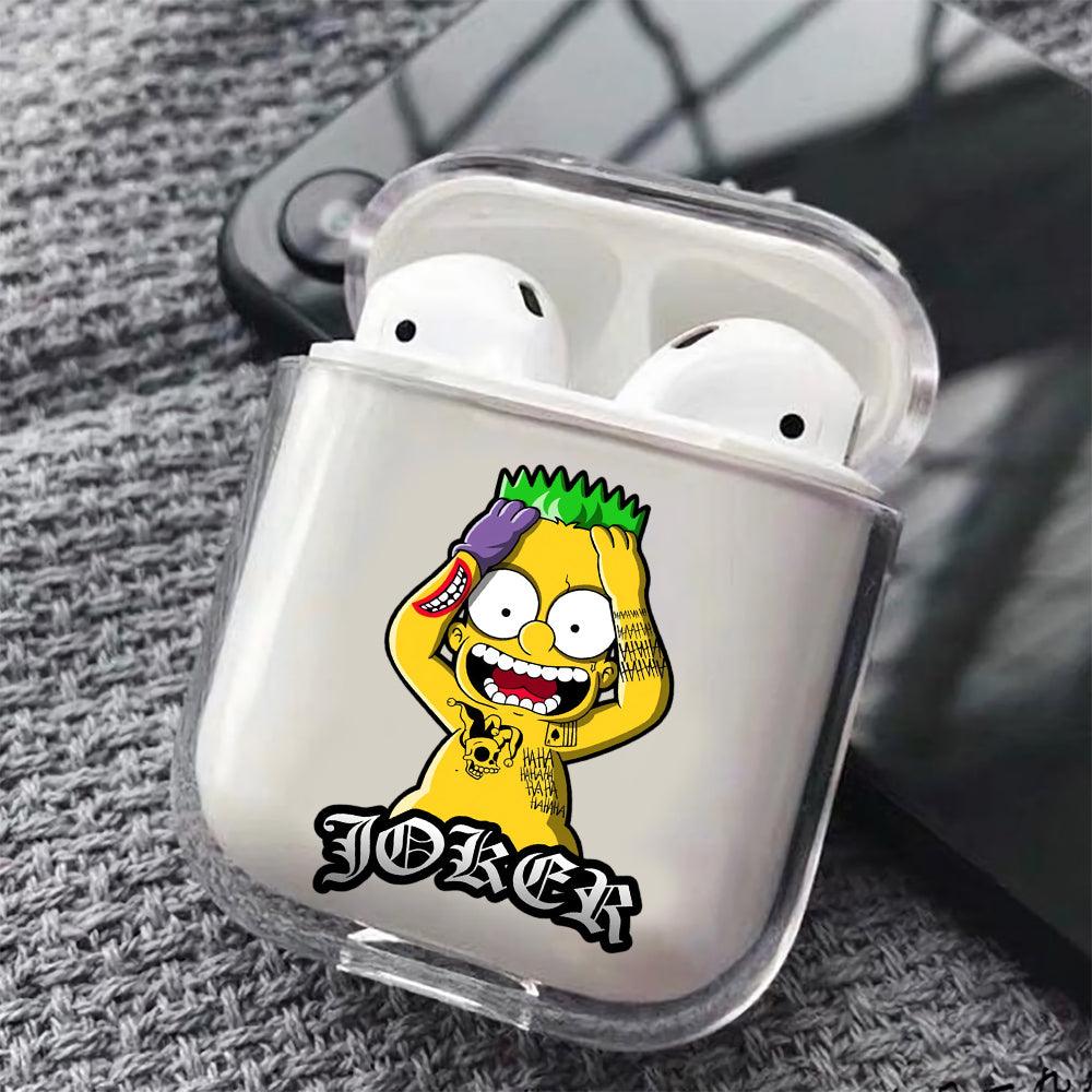 Bart Simpson Joker Apple Airpods Clear Case-Xtracase