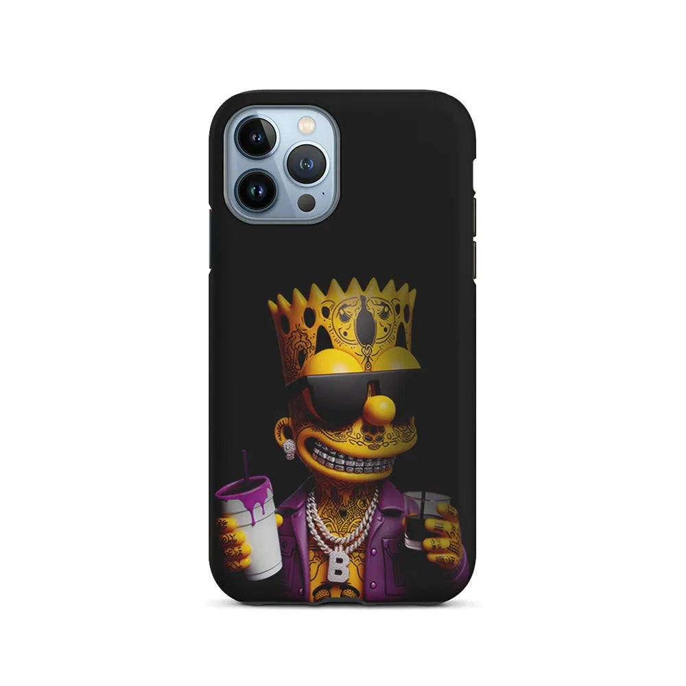 Bart Simpson The Rapper iPhone 13 Pro Case-2 in 1 Tough Case-Xtracase