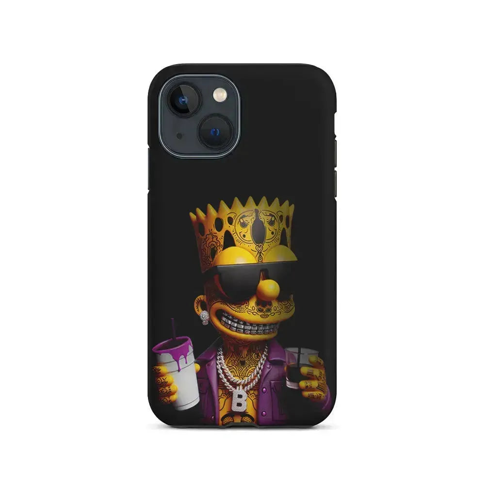 Bart Simpson The Rapper iPhone 13 Mini Case-2 in 1 Tough Case-Xtracase