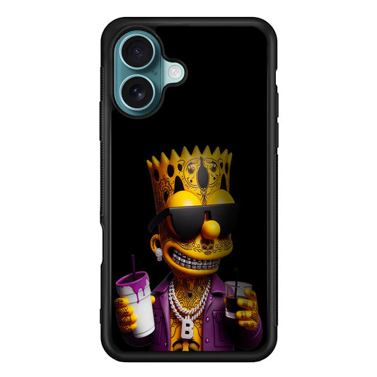Bart Simpson The Rapper iPhone 16 Plus Case - Xtracase