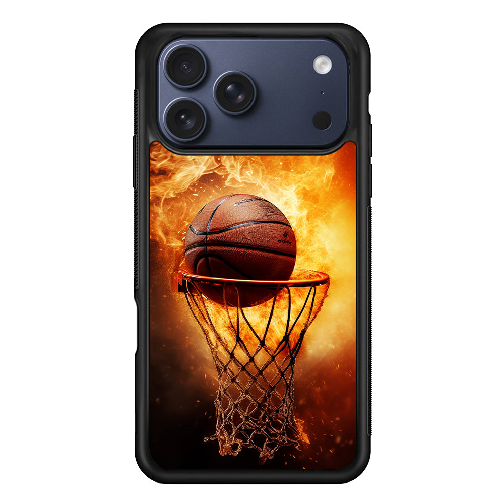 Basketball Ball on Fire iPhone 17 Pro Max Case - Xtracase