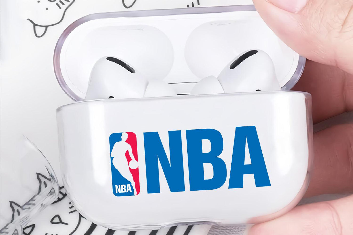 Basketball NBA Apple Airpod Pro 2 Clear Case-Xtracase