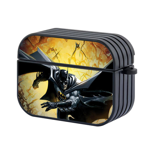 Batman Ran in Front of The Explosion Hard Plastic Case Cover For Apple Airpods Pro 2-Xtracase
