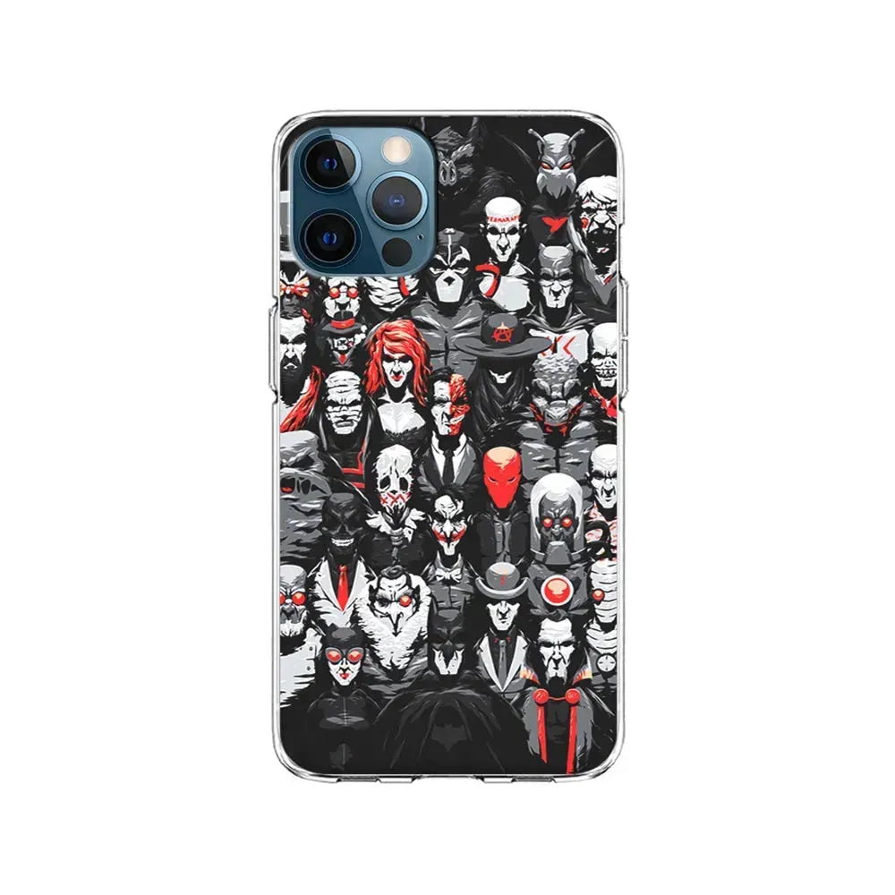 Batman Villains Character iPhone 15 Pro Max Case-Clear Soft Case-Xtracase