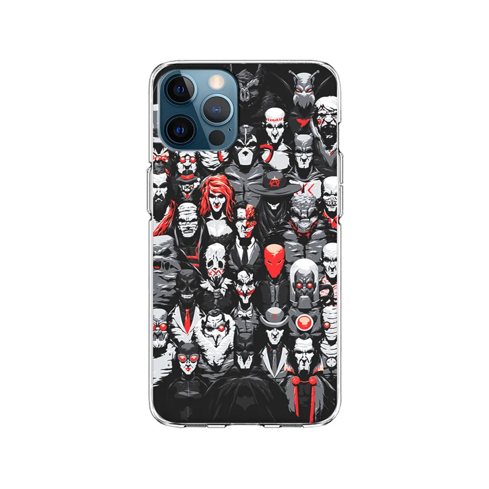 Batman Villains Character iPhone 13 Pro Case-Clear Soft Case-Xtracase