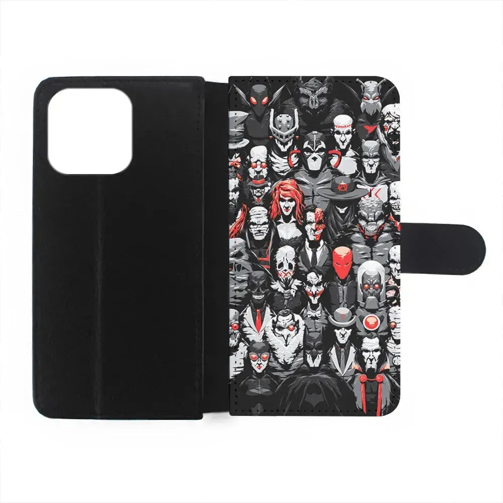 Batman Villains Character iPhone 15 Pro Max Case-Flip Wallet Case-Xtracase