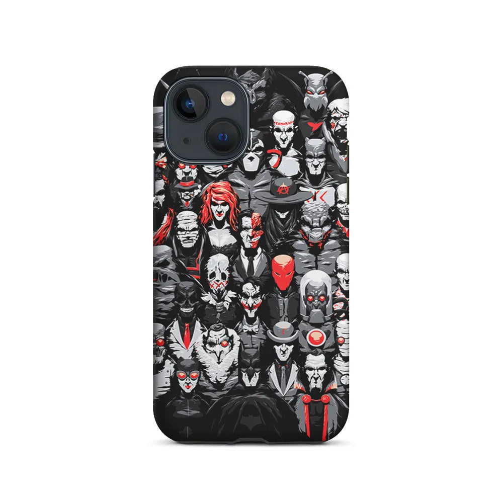Batman Villains Character iPhone 14 Plus Case-2 in 1 Tough Case-Xtracase