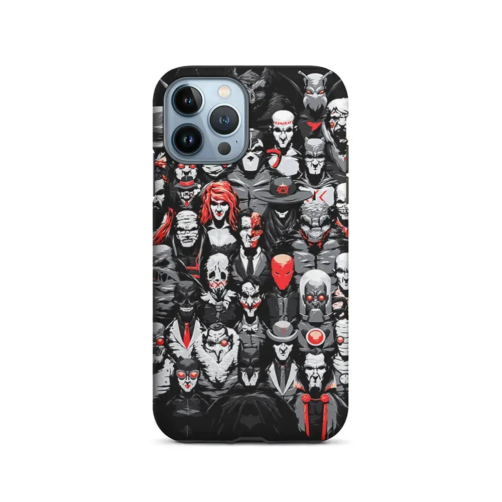 Batman Villains Character iPhone 15 Pro Max Case-2 in 1 Tough Case-Xtracase
